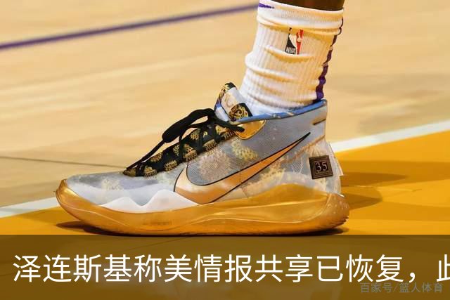 泽连斯基称美情报共享已恢复，此前中断令乌克兰对俄袭击“失明”